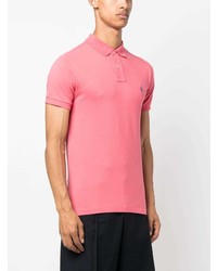 rotes besticktes Polohemd von Polo Ralph Lauren