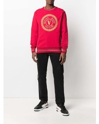 rotes besticktes Sweatshirt von VERSACE JEANS COUTURE