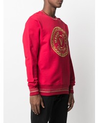 rotes besticktes Sweatshirt von VERSACE JEANS COUTURE