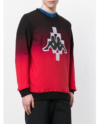 rotes besticktes Sweatshirt von Marcelo Burlon County of Milan
