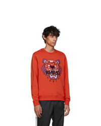 rotes besticktes Sweatshirt von Kenzo