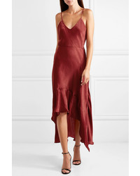 rotes Camisole-Kleid aus Satin von Esteban Cortazar