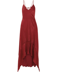 rotes Camisole-Kleid aus Satin von Esteban Cortazar