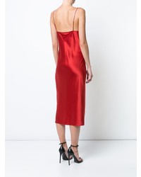 rotes Camisole-Kleid aus Satin von Fleur Du Mal