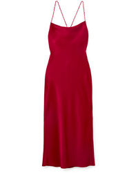 rotes Camisole-Kleid aus Satin von Jason Wu