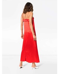 rotes Camisole-Kleid aus Seide von Deitas