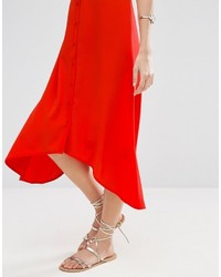 rotes Camisole-Kleid von Asos