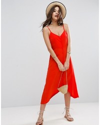 rotes Camisole-Kleid von Asos