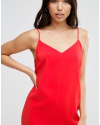 rotes Camisole-Kleid von Asos