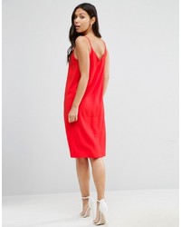 rotes Camisole-Kleid von Asos