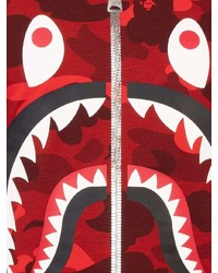 rotes Camouflage Langarmshirt von A Bathing Ape