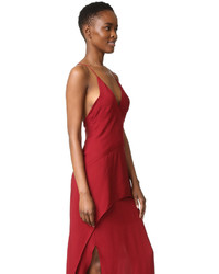 rotes Chiffon Ballkleid von Maiyet