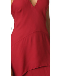 rotes Chiffon Ballkleid von Maiyet