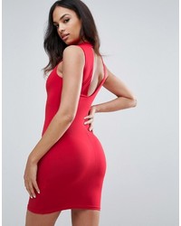 rotes figurbetontes Kleid mit Ausschnitten von New Look