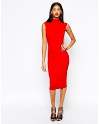 rotes figurbetontes Kleid von Asos