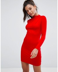 rotes figurbetontes Kleid von Asos