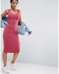 rotes figurbetontes Kleid von Asos