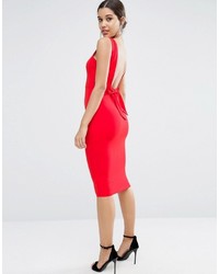 rotes figurbetontes Kleid von Asos