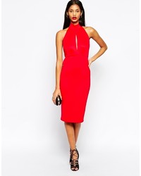 rotes figurbetontes Kleid von Asos