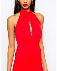 rotes figurbetontes Kleid von Asos