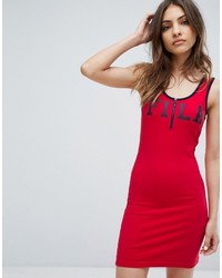 rotes figurbetontes Kleid von Fila