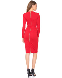 rotes figurbetontes Kleid von 5th & Mercer