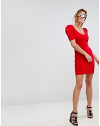 rotes figurbetontes Kleid von Asos