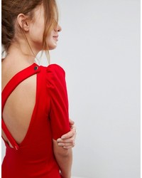 rotes figurbetontes Kleid von Asos