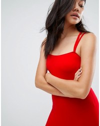 rotes figurbetontes Kleid von Asos