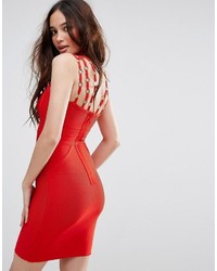 rotes figurbetontes Kleid von Missguided