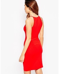 rotes figurbetontes Kleid von Asos