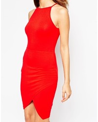 rotes figurbetontes Kleid von Asos