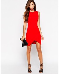 rotes figurbetontes Kleid von Asos