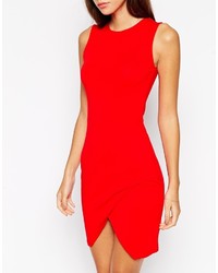 rotes figurbetontes Kleid von Asos