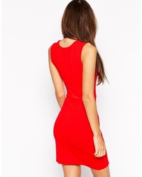 rotes figurbetontes Kleid von Asos