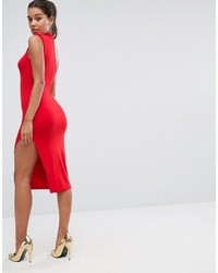 rotes figurbetontes Kleid von Asos