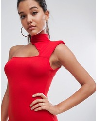 rotes figurbetontes Kleid von Asos