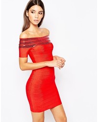 rotes figurbetontes Kleid von Wow Couture
