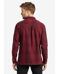 rotes Flanell Langarmhemd mit Schottenmuster von khujo