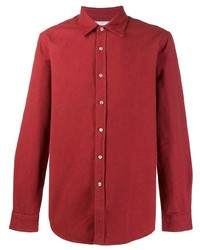 rotes Flanell Langarmhemd von Portuguese Flannel