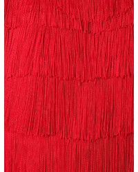 rotes Kleid mit Fransen von Stella McCartney