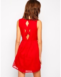 rotes Freizeitkleid von Vero Moda