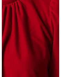 rotes gerade geschnittenes Kleid aus Samt von Marc Jacobs