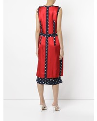 rotes gerade geschnittenes Kleid aus Seide von Maison Margiela