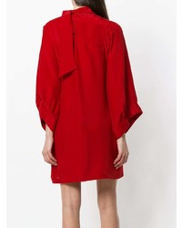 rotes gerade geschnittenes Kleid aus Seide von Maison Margiela