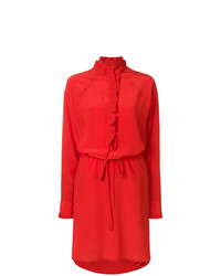 rotes gerade geschnittenes Kleid aus Seide von Zadig & Voltaire