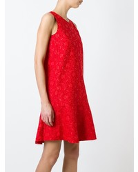 rotes gerade geschnittenes Kleid aus Spitze von Ermanno Scervino