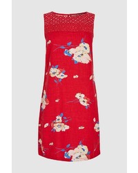 rotes gerade geschnittenes Kleid mit Blumenmuster von NEXT