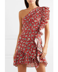 rotes gerade geschnittenes Kleid mit Paisley-Muster von Isabel Marant Etoile