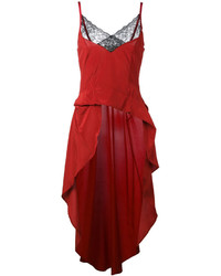rotes gerade geschnittenes Kleid von A.F.Vandevorst